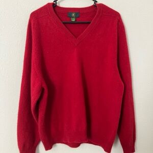 Club Room Men's 100% Cashmere Sweater Red Size L